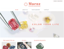 Tablet Screenshot of marozdiamonds.com